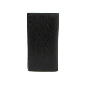 Celine Compartment Bi Wallet Leather Vertical Long fold Black